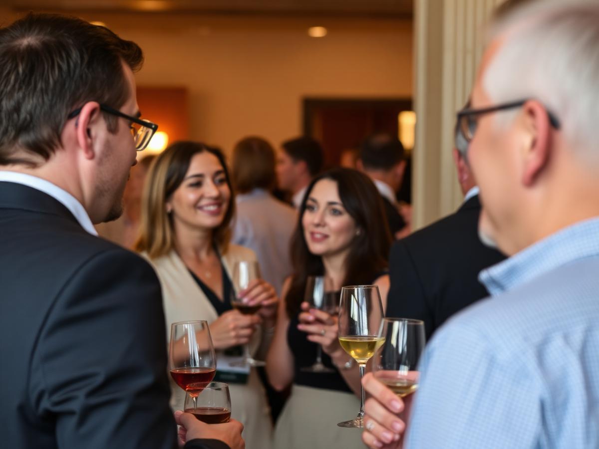 Deelnemers tijdens de netwerkborrel